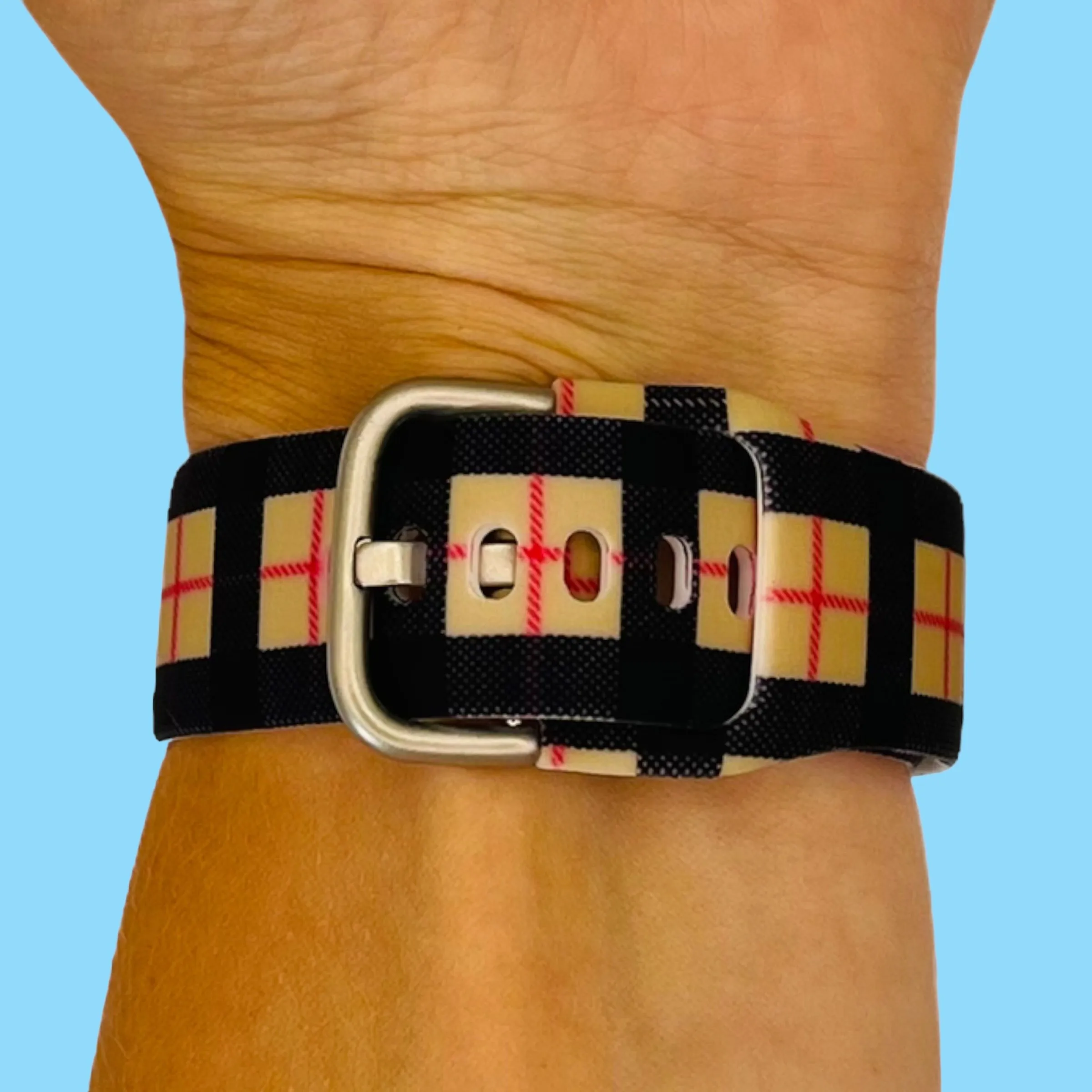 Silicone Pattern Watch Straps compatible with the Garmin Approach & Forerunner 20mm Range