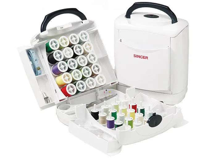 Singer M2605 Sewing Machine with Gift Bundle - Singer Handy Chest with 130 elements, A3 Cutting Mat and Rotary Cutter worth over £60 - Great gift set