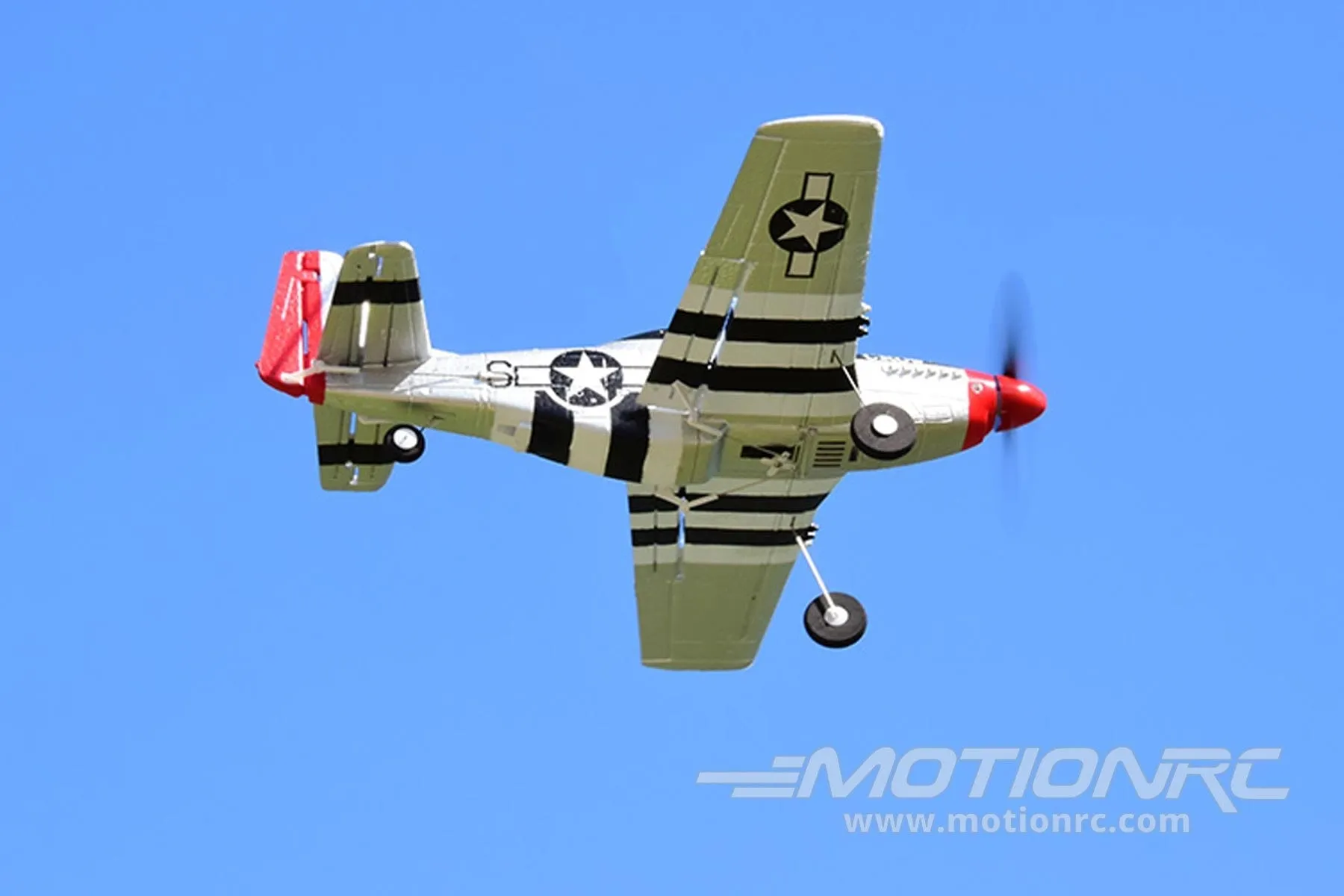 Skynetic P-51D Mustang "Old Crow" EPP with Gyro 400mm (15.7") Wingspan - RTF