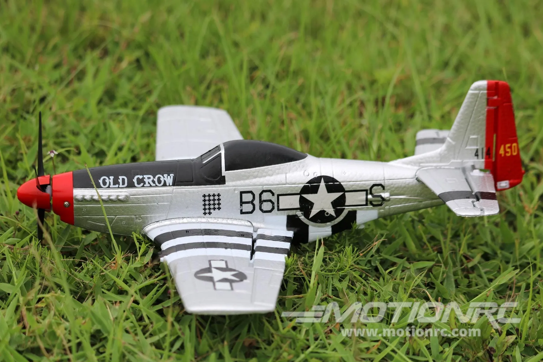 Skynetic P-51D Mustang "Old Crow" EPP with Gyro 400mm (15.7") Wingspan - RTF