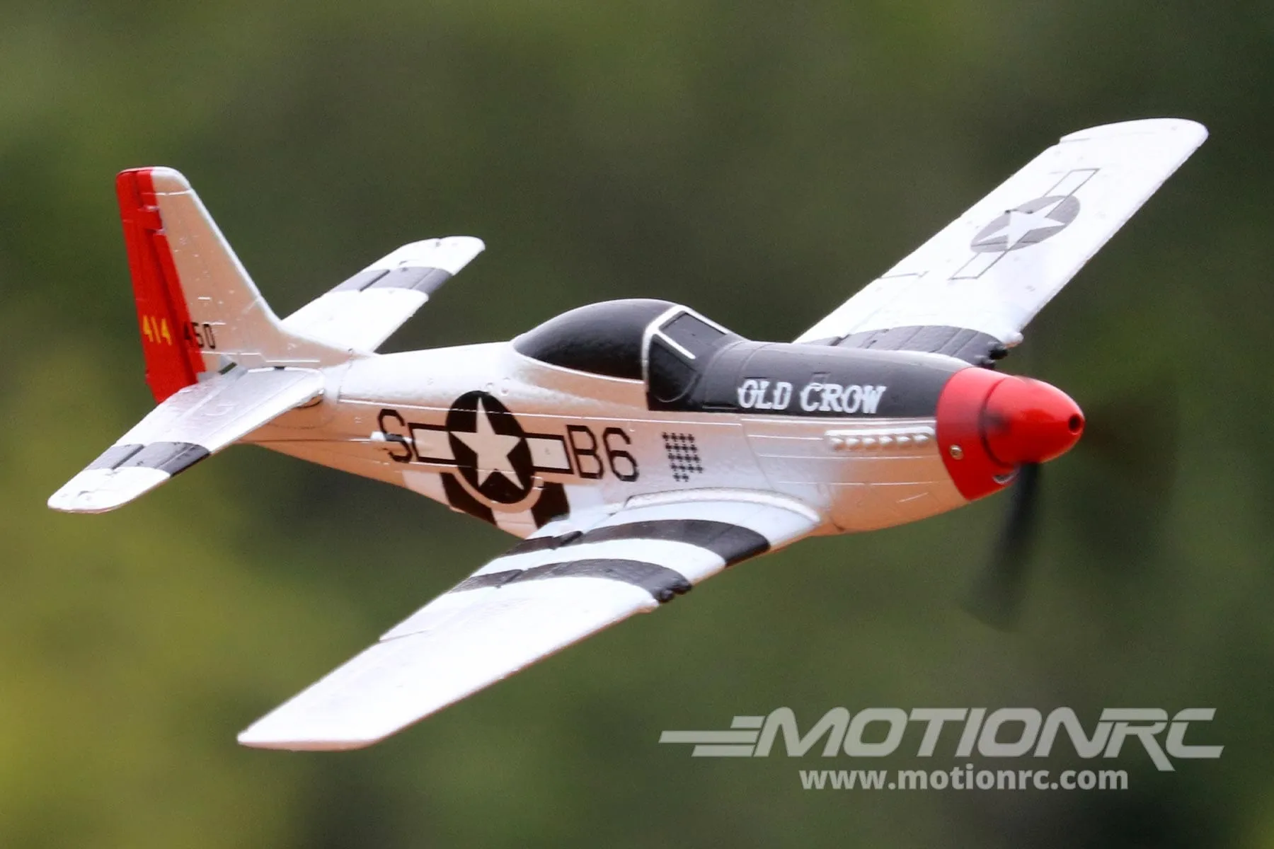 Skynetic P-51D Mustang "Old Crow" EPP with Gyro 400mm (15.7") Wingspan - RTF