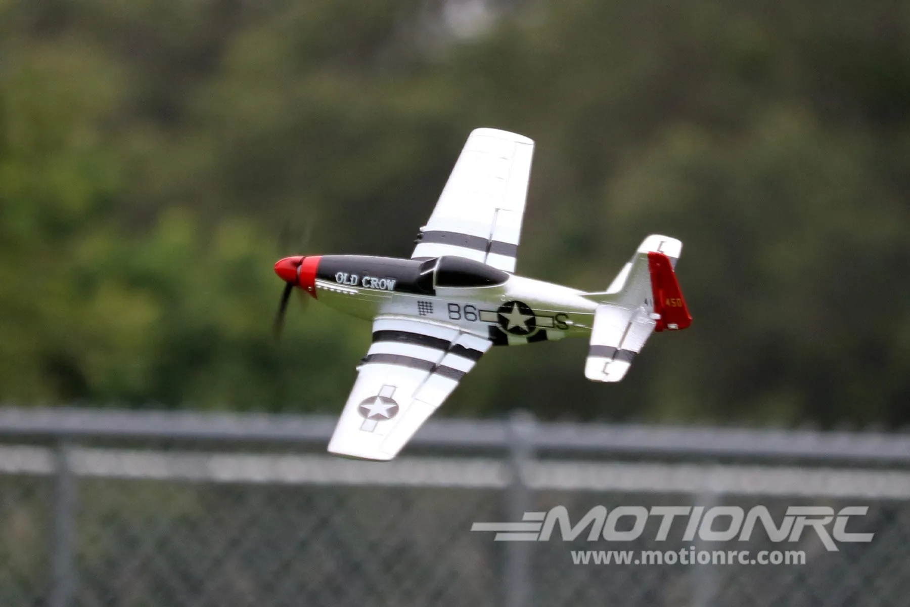 Skynetic P-51D Mustang "Old Crow" EPP with Gyro 400mm (15.7") Wingspan - RTF