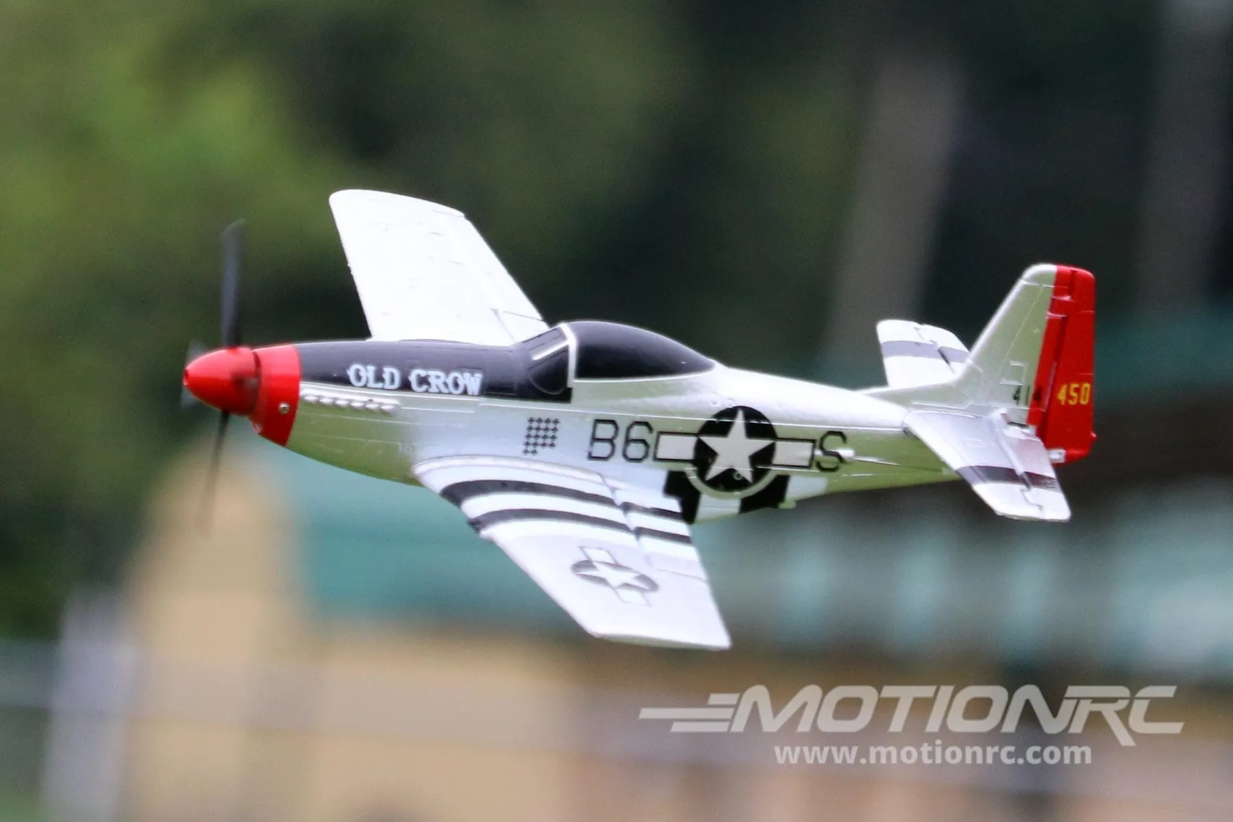 Skynetic P-51D Mustang "Old Crow" EPP with Gyro 400mm (15.7") Wingspan - RTF