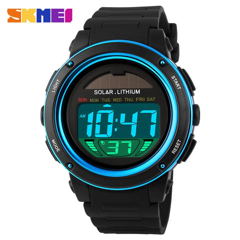 Solar Energy Watch Digital Watches Men Led Solar Male Clock Men Military Wristwatches Quartz Sports Watch Relogio Masculino