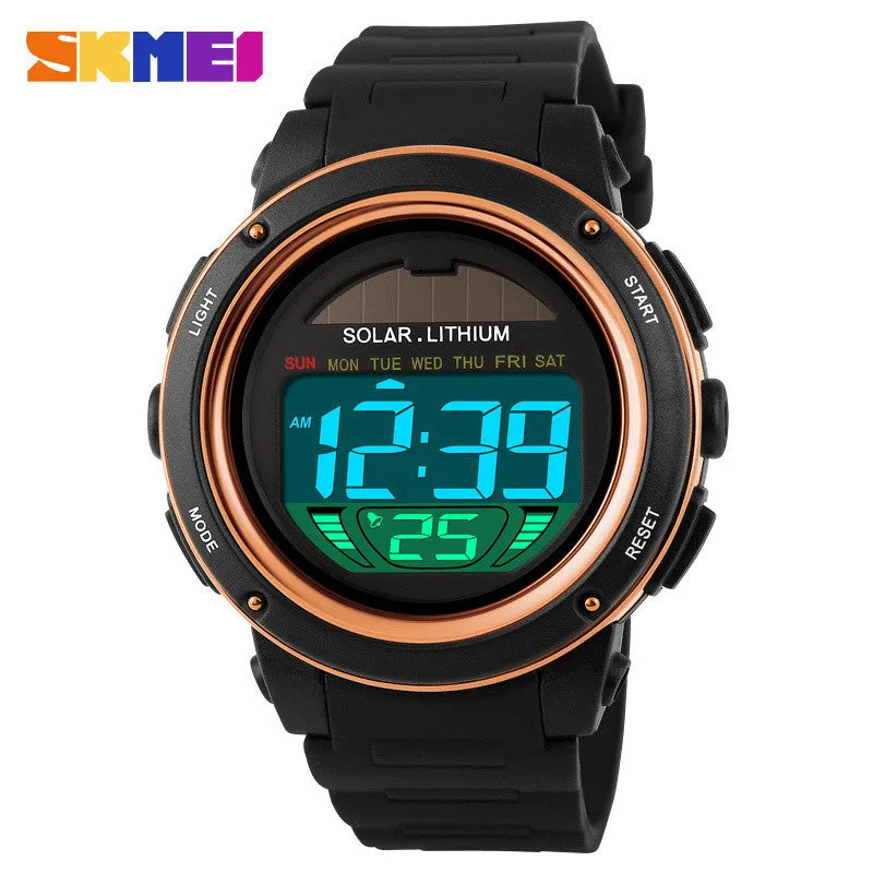 Solar Energy Watch Digital Watches Men Led Solar Male Clock Men Military Wristwatches Quartz Sports Watch Relogio Masculino