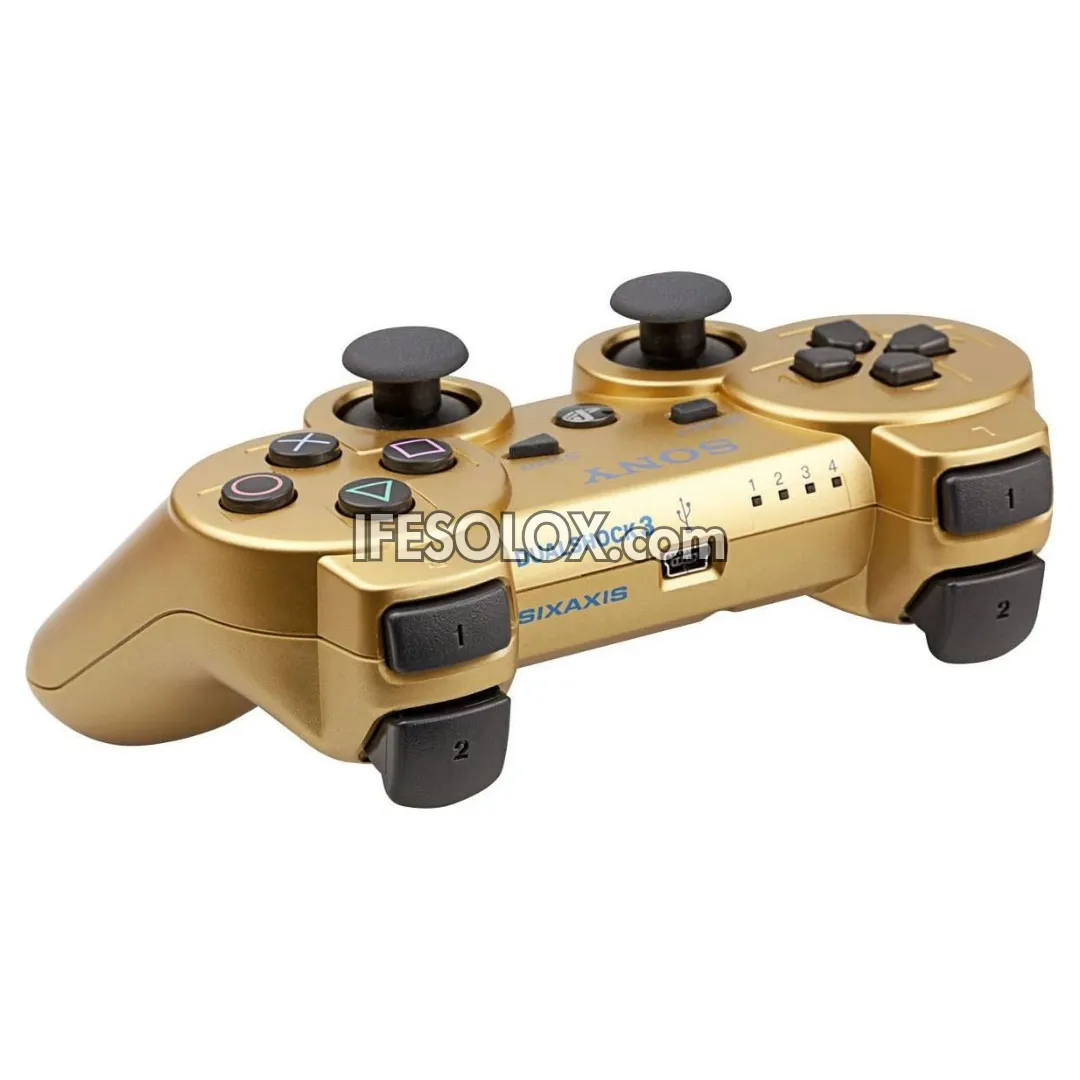 Sony PS3 DualShock 3 Game Controller (Gold) - Brand New