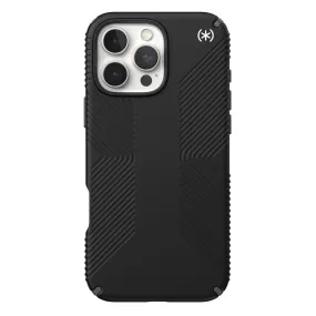 Speck Presidio2 Grip Case - Apple iPhone 16 Pro Max - Black & Slate Grey (SPK150776-3205)