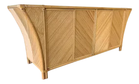 Split Pencil Reed Sculptural Credenza