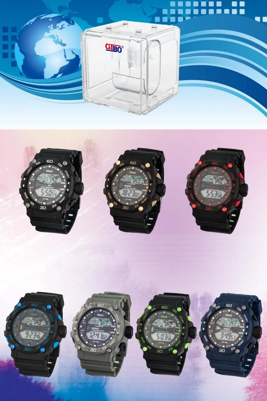 Sporty Digital Wristwatch