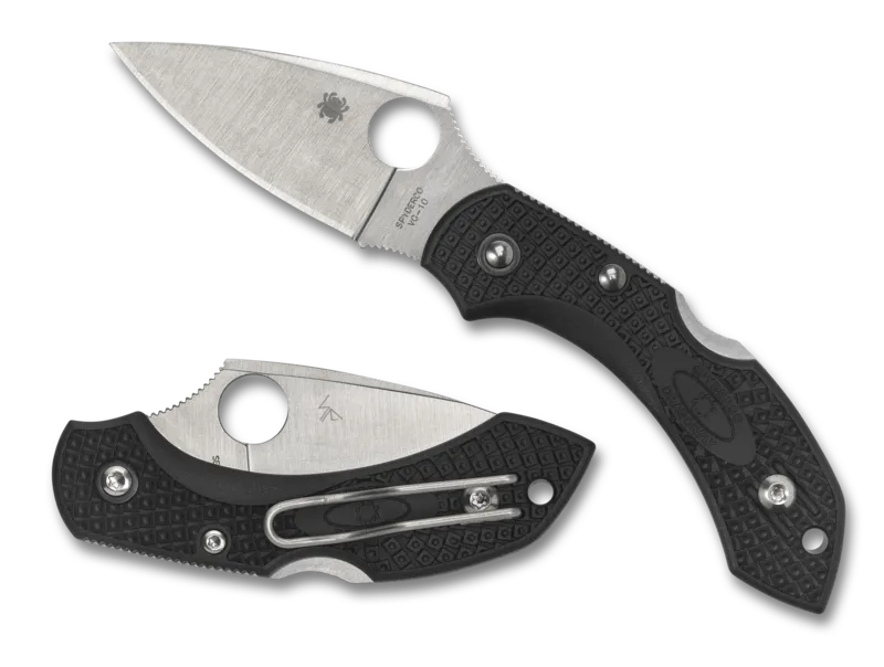 Spyderco Dragonfly 2 Folding Knie 2.25in VG-10 Steel Blade Black FRN Handles - C28PBK2