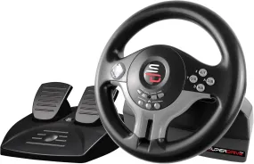 Subsonic Superdrive SV250 Racing Steering Wheel with Pedals & Shift Paddles for Nintendo Switch, PS4, Xbox One, and PC