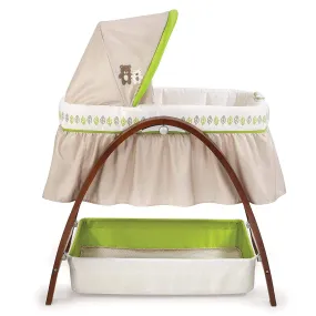 Summer Infant Bentwood Bassinet With Motion Birth  To 6Months Distress Box