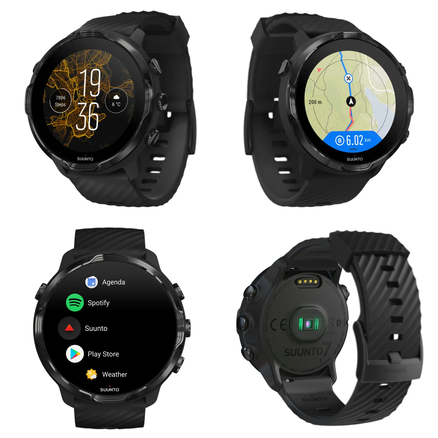 SUUNTO 7 Black GPS Smartwatch with Versatile Sports Experience (SS050378000)