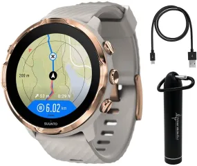 SUUNTO 7 Sandstone Rosegold GPS Sport Smartwatch with Versatile Sports Experience (SS050381000)