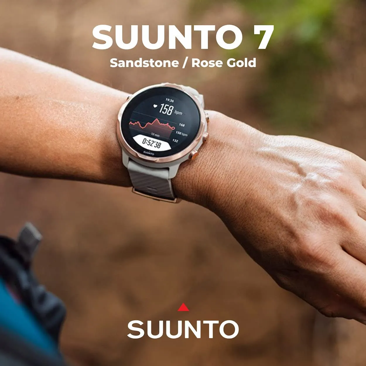 SUUNTO 7 Sandstone Rosegold GPS Sport Smartwatch with Versatile Sports Experience (SS050381000)