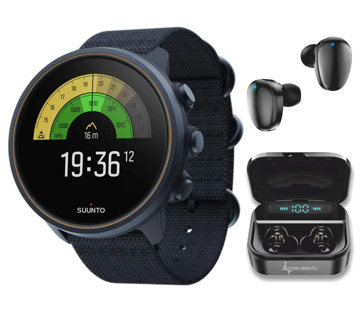 SUUNTO 9 Baro Multisport GPS Smartwatch, Water resistant, Alti/Baro Profile, Titanium