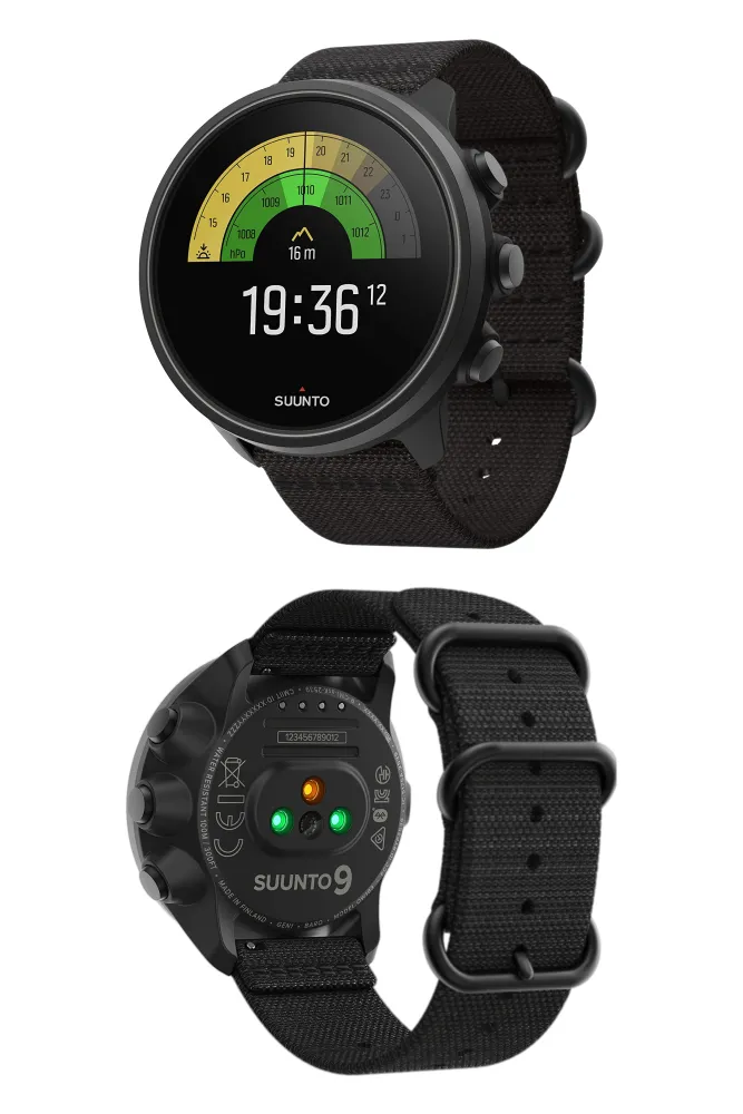 SUUNTO 9 Baro Multisport GPS Smartwatch, Water resistant, Alti/Baro Profile, Titanium