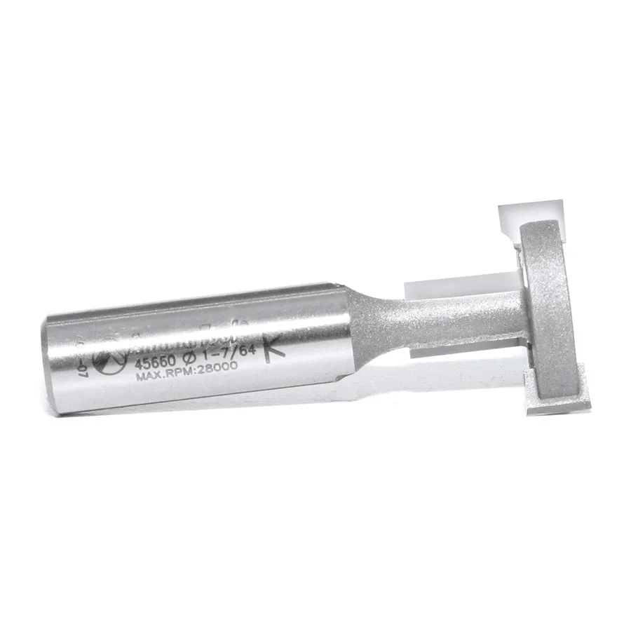 T-Slot Square Edge Router Bit | 1 1⁄8 Dia x 13⁄16 x 1⁄2" Shank | 45660 | 738685856604