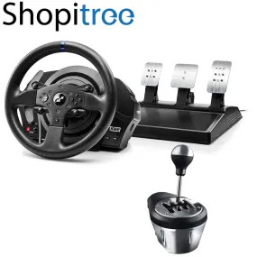 Thrustmaster T300RS GT Edition Steering Wheel   Pedal with TH8A Add-On Gearbox Shifter