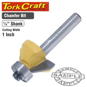 TORK CRAFT ROUTER BIT CHAMFER 1' CKP901