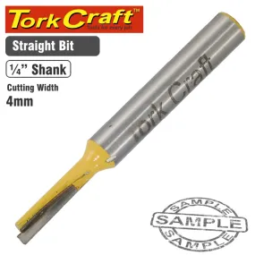 TORK CRAFT ROUTER BIT STRAIGHT 4MM CKP4MM