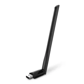 TP-Link Archer T2U Plus AC600 High Gain Wireless Dual Band USB 2.0 Adapter with 433Mbps at 5GHz, 200Mbps at 2.4GHz Wi-Fi, Adjustable High Gain External Antenna for Windows & macOS