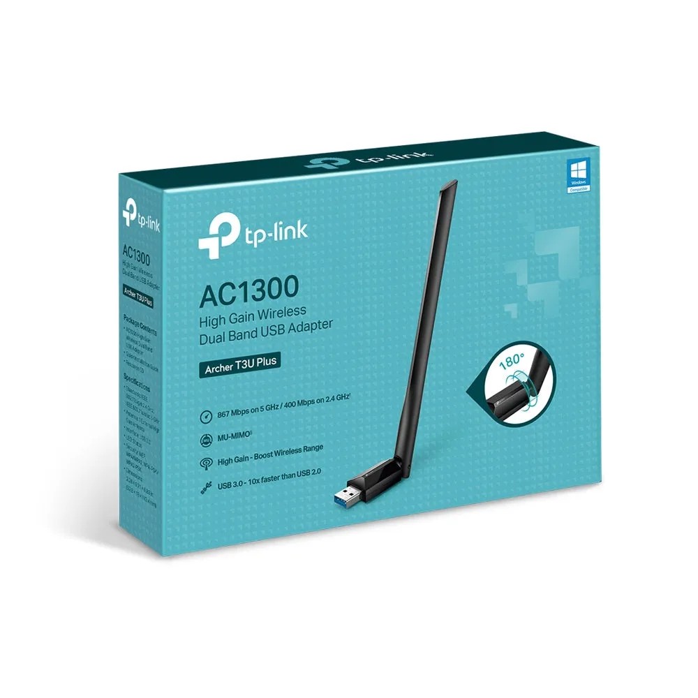 Tp-Link Archer T3u Plus - Network Adapter - Usb 3.0 - Wi-Fi 5