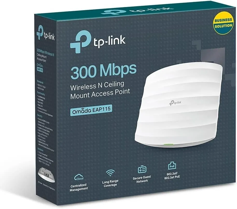 TP-Link EAP115 300Mbps Wireless N Ceiling Mount Access Point