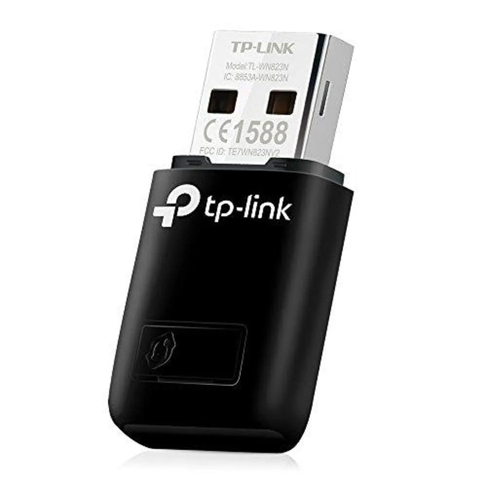 TP-Link USB WIFI Adapter - 300Mbps - TL-WN823N Wireless Mini USB Adapter, Mini-Sized Design, Wifi Sharing Mode, One-Button Setup, Support Windows XP/Vista/7/8/Mac OS X 10.7-10.10 - Open Box