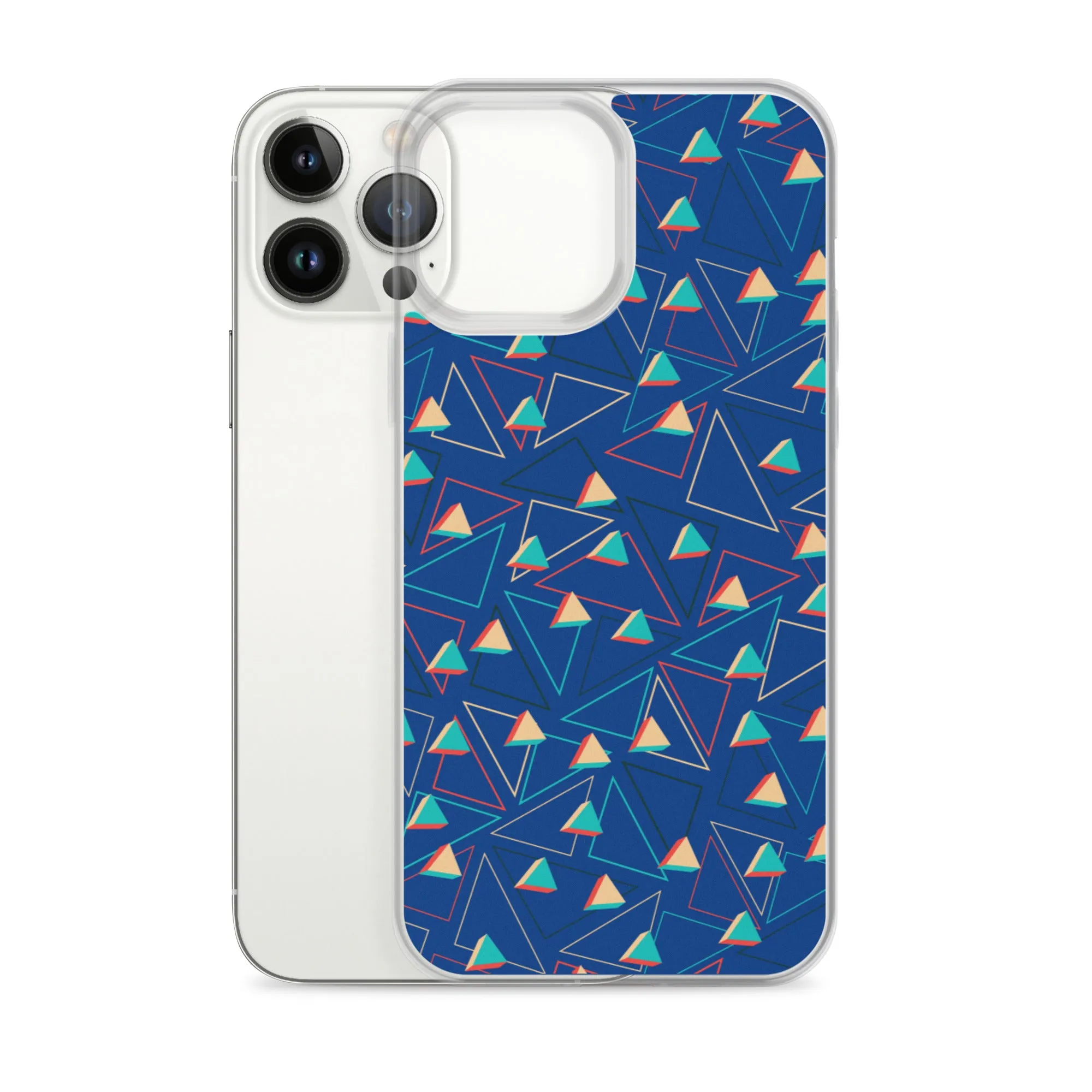 Triangular Candied Blue iPhone Case