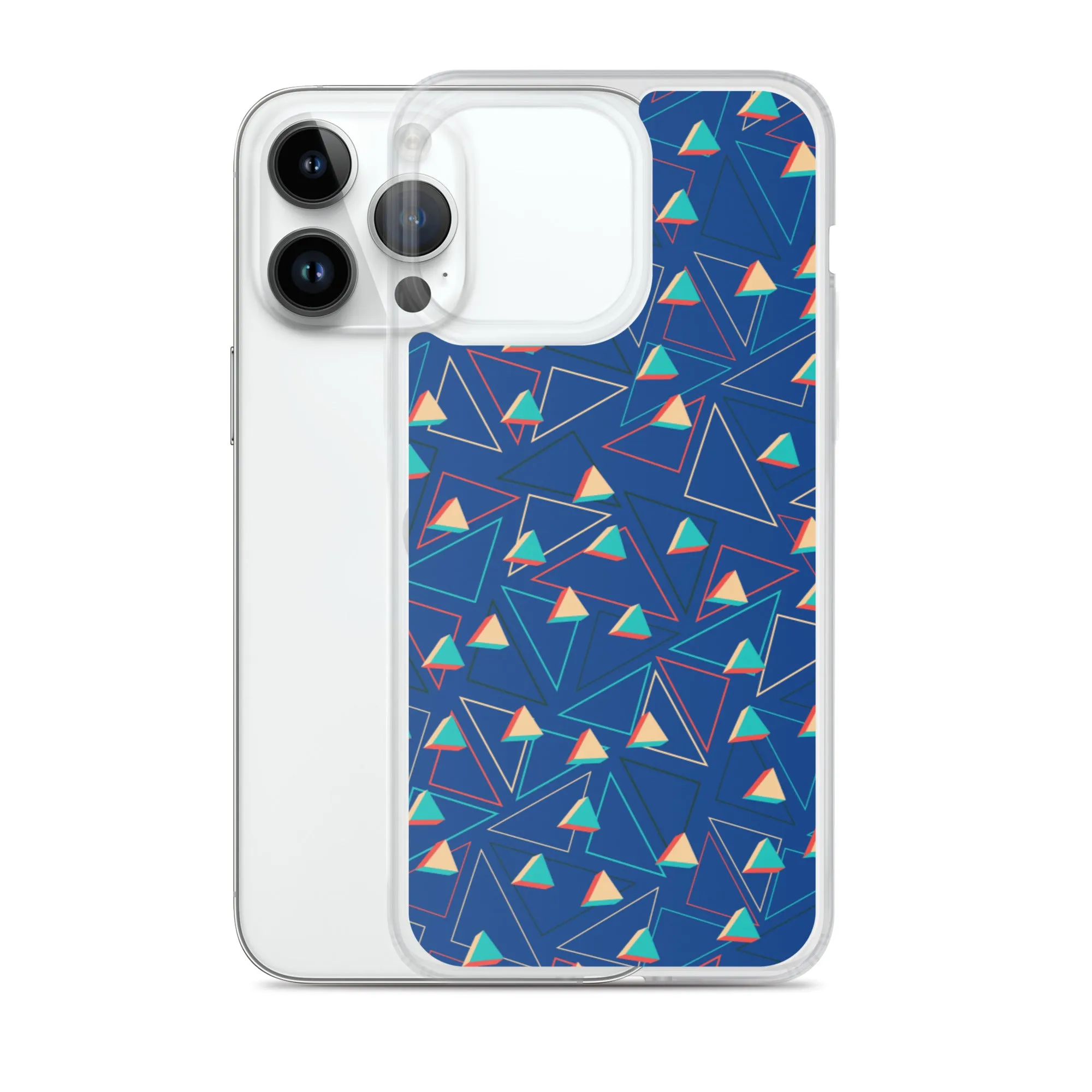 Triangular Candied Blue iPhone Case