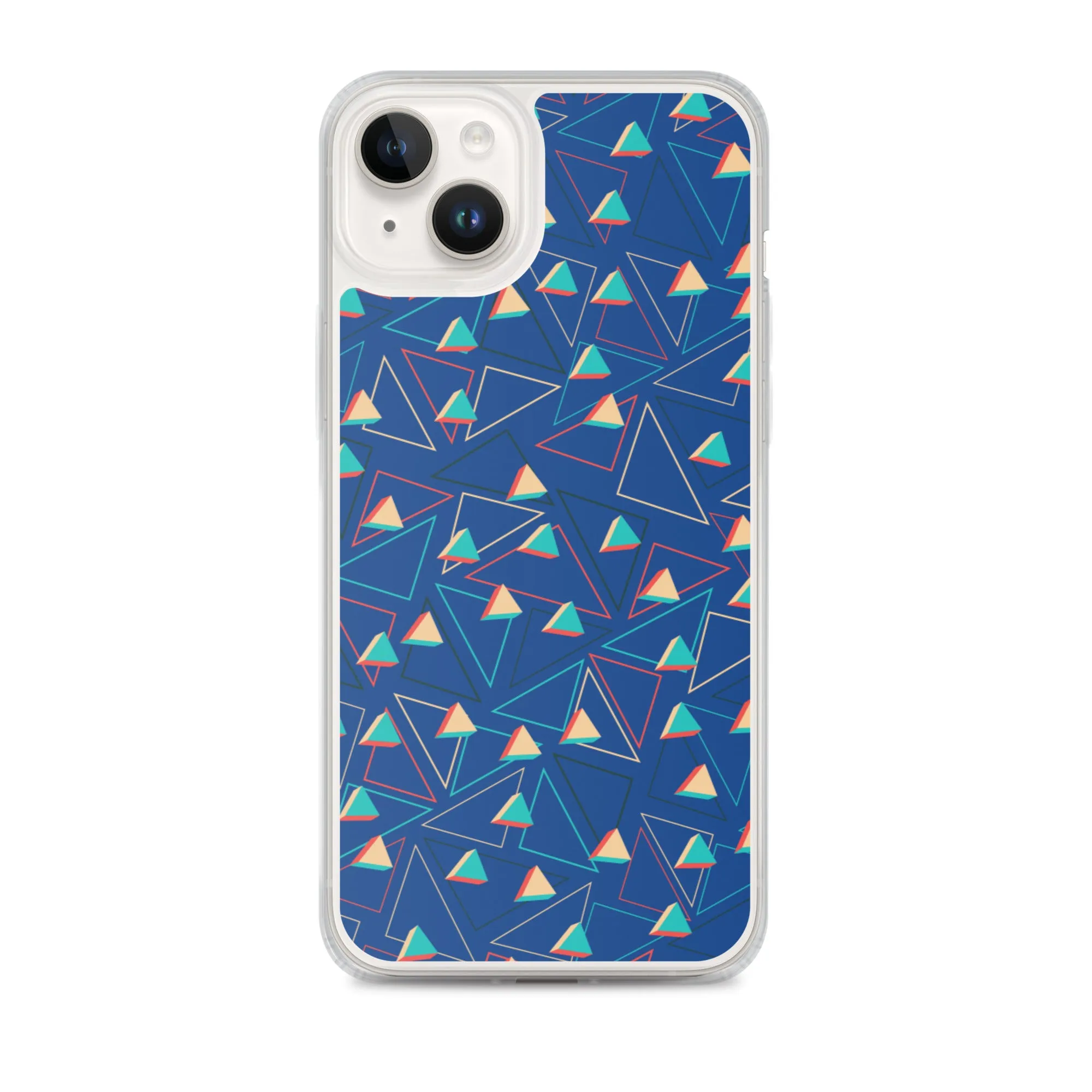 Triangular Candied Blue iPhone Case