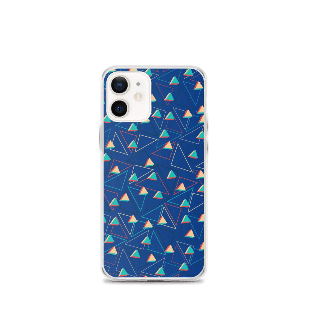 Triangular Candied Blue iPhone Case