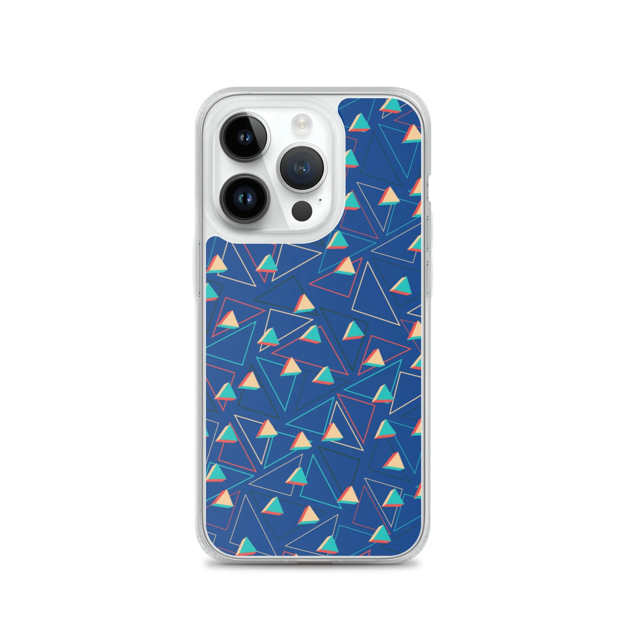 Triangular Candied Blue iPhone Case