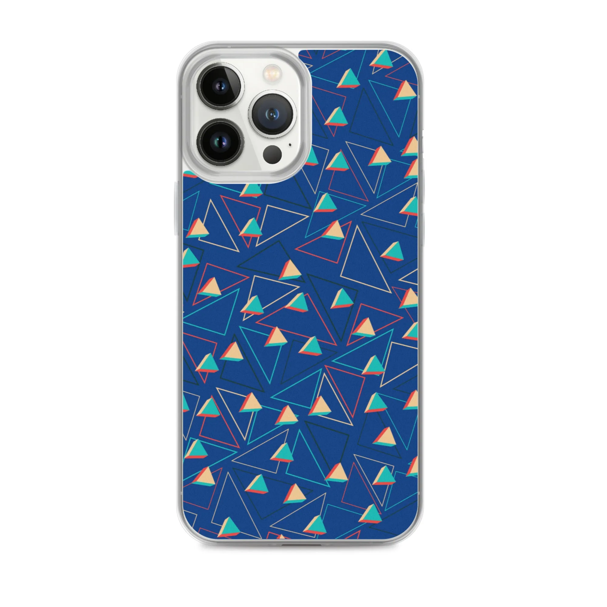 Triangular Candied Blue iPhone Case