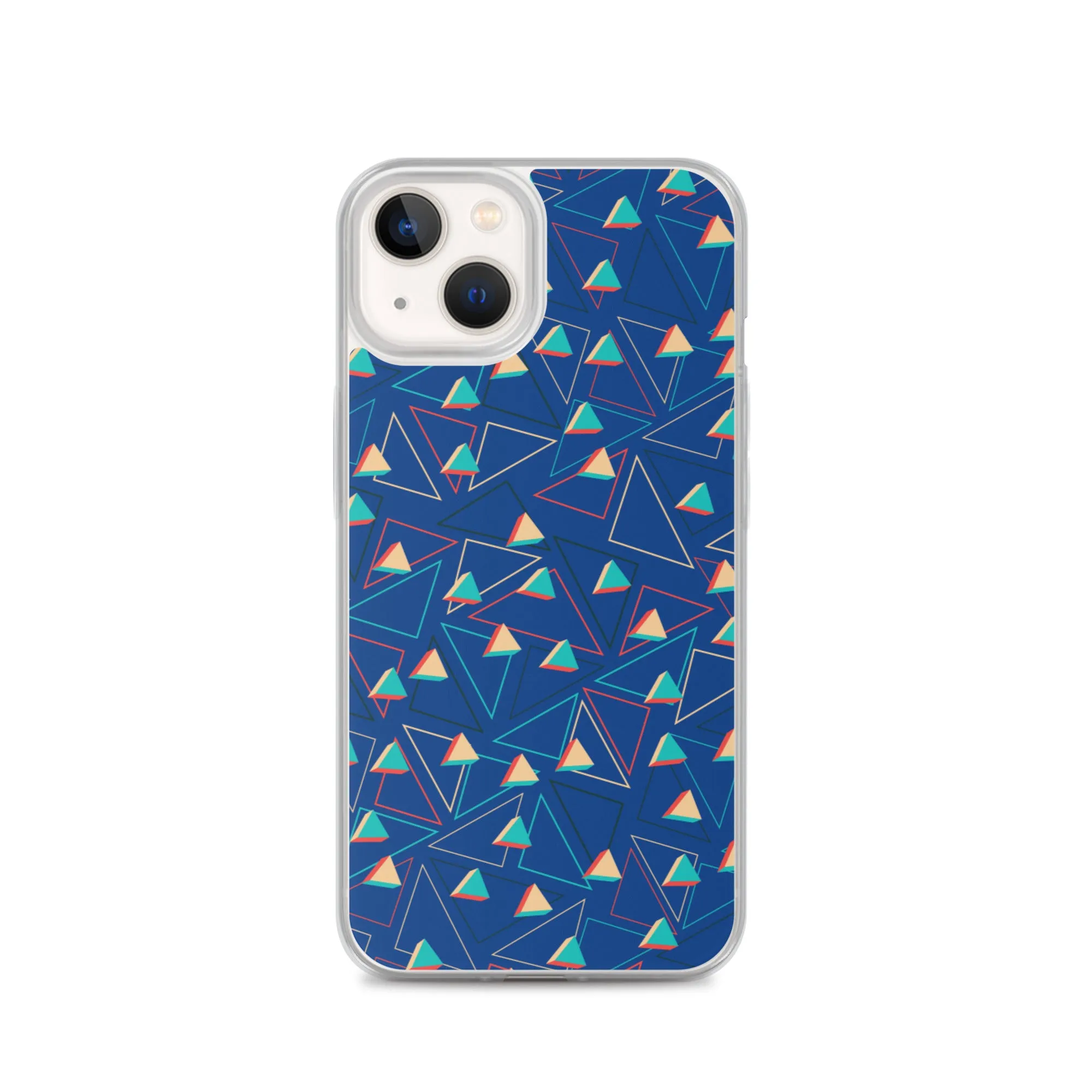 Triangular Candied Blue iPhone Case