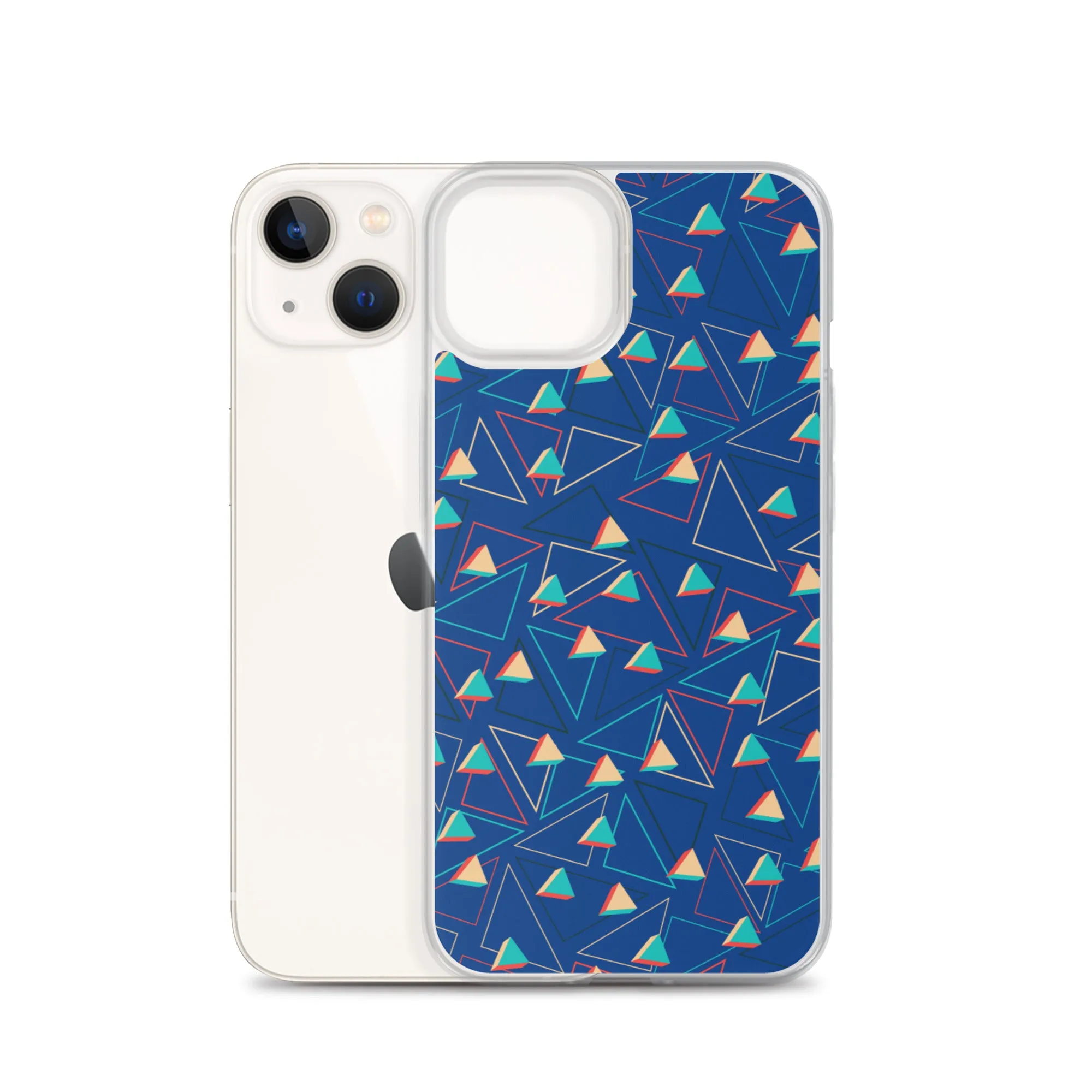 Triangular Candied Blue iPhone Case