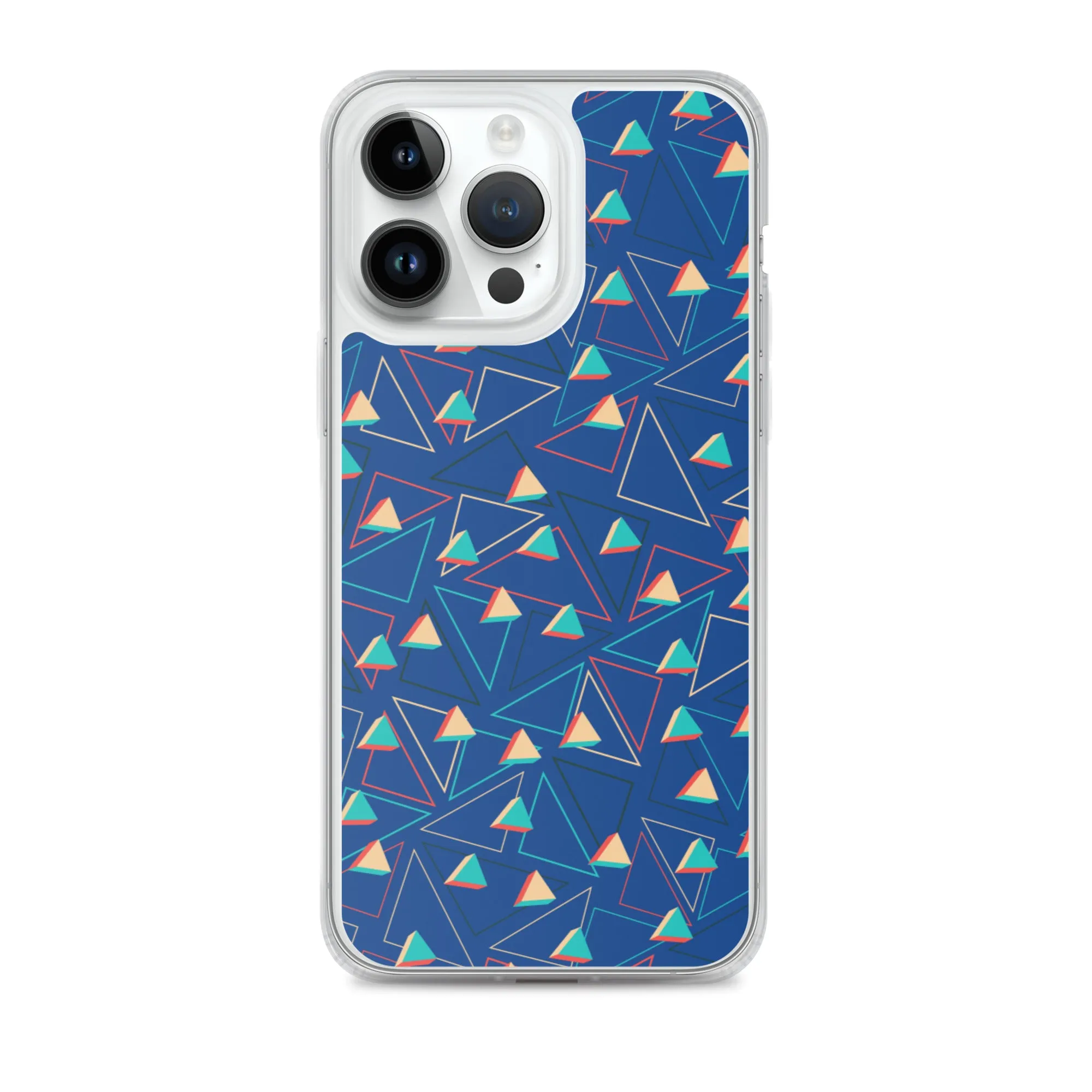 Triangular Candied Blue iPhone Case