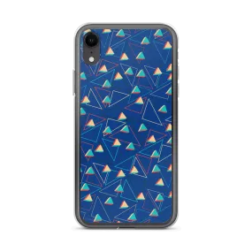 Triangular Candied Blue iPhone Case