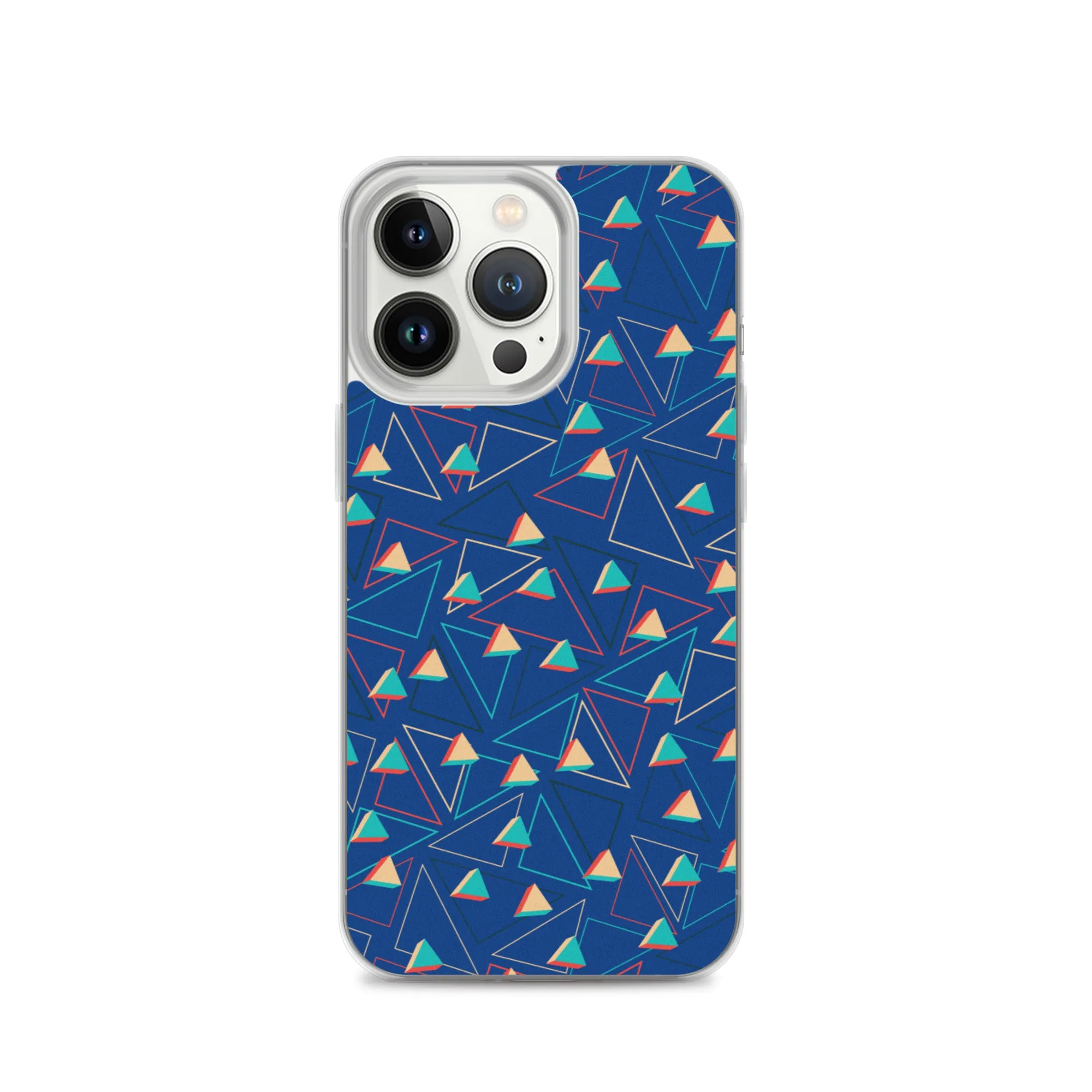 Triangular Candied Blue iPhone Case