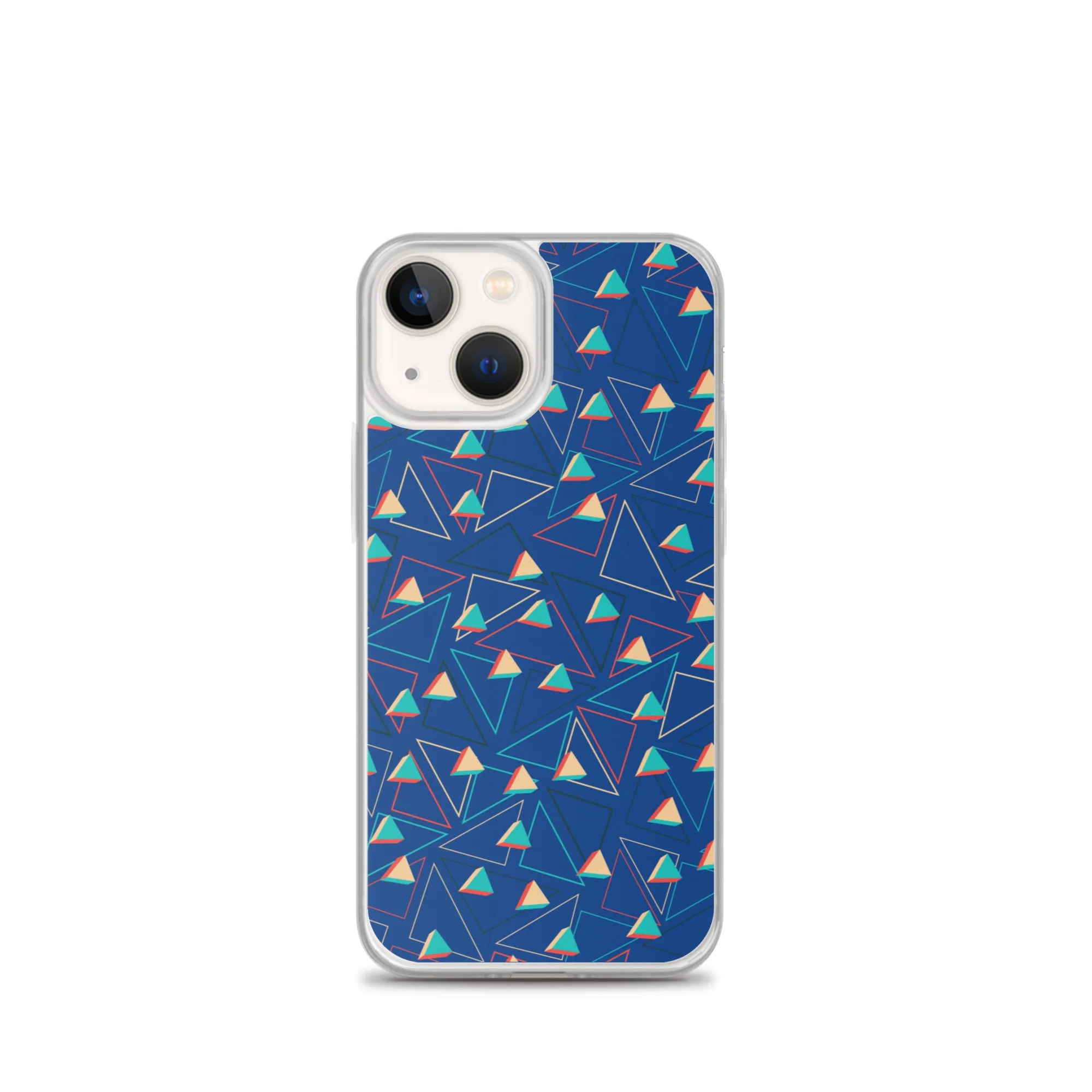 Triangular Candied Blue iPhone Case