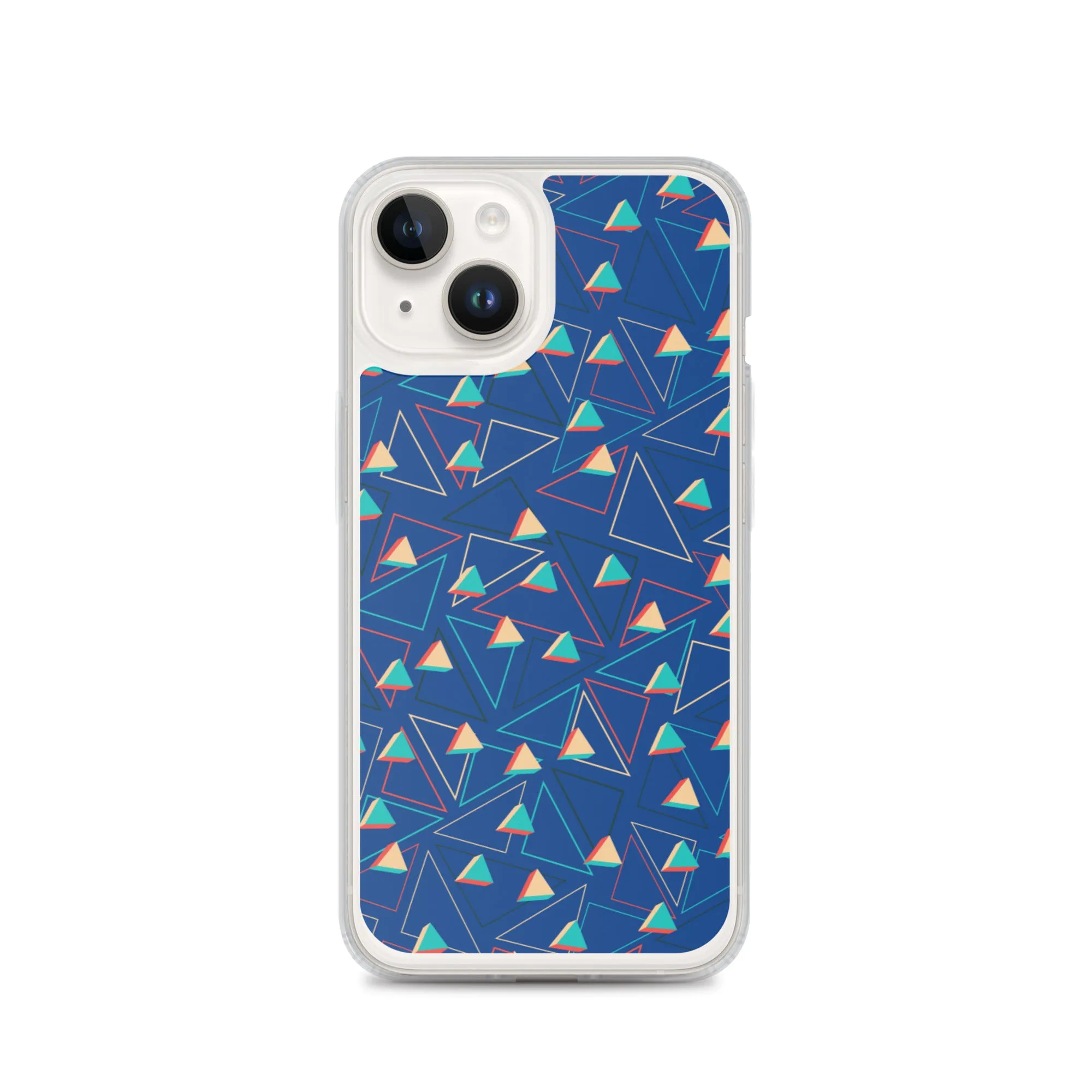 Triangular Candied Blue iPhone Case