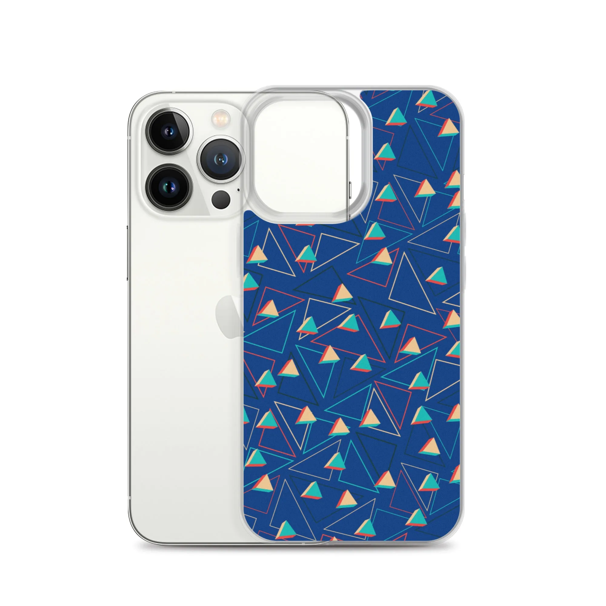 Triangular Candied Blue iPhone Case