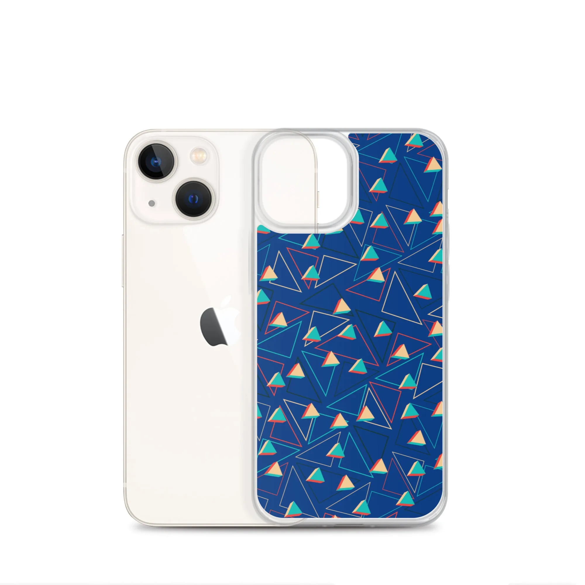 Triangular Candied Blue iPhone Case