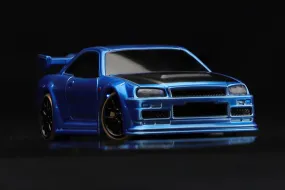 Turbo Racing Drift Car Blue 1/76 Scale 2WD with Gyro - RTR