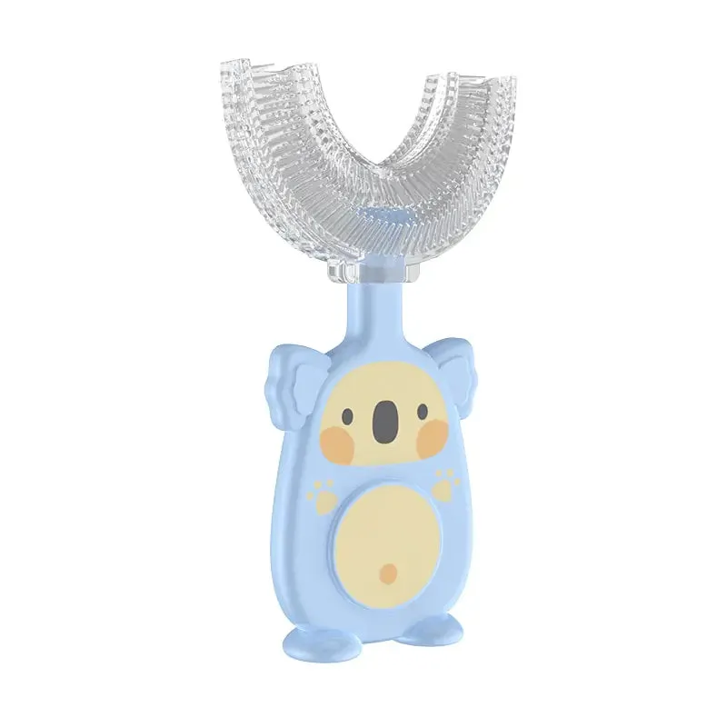 U-shaped Manual Silicone Kids Toothbrush