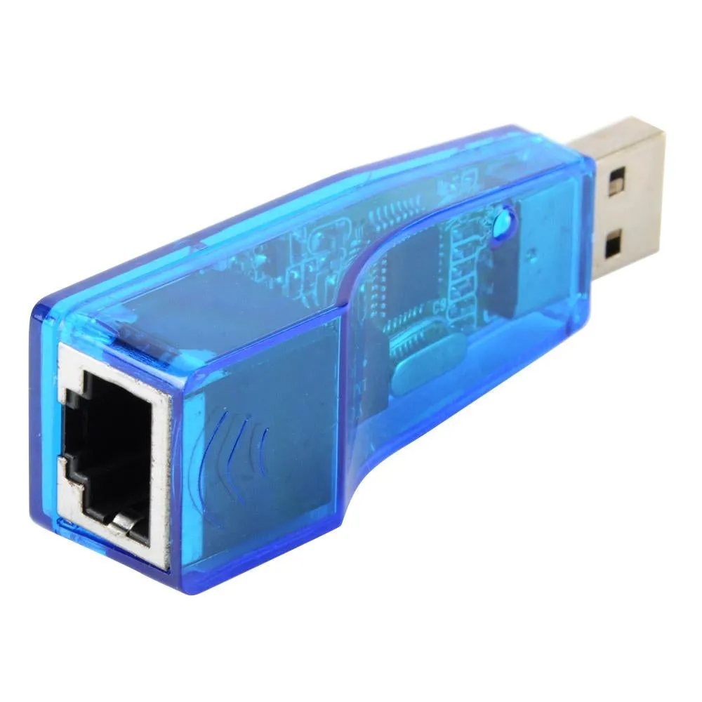 USB 2.0 To LAN RJ45 Ethernet 10/100Mbps Network Card Adapter For PC