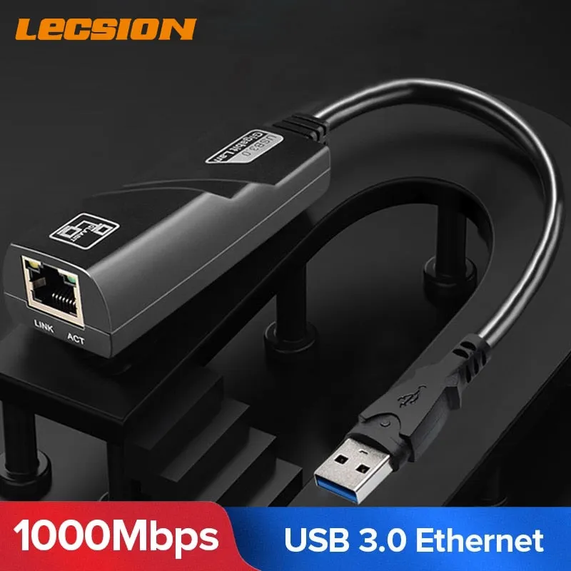 USB 3.0 2.0 Typc C to Gigabit Ethernet Rj45 Lan Adapter Network Card for Windows 10 PC Xiaomi Mi Box 3 S Nintend Switch Ethernet