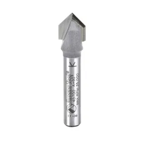 V Groove Router Bit | 90°x 3⁄8 Dia x 7⁄16 x 1⁄4" Shank | 45700 | 738685857007