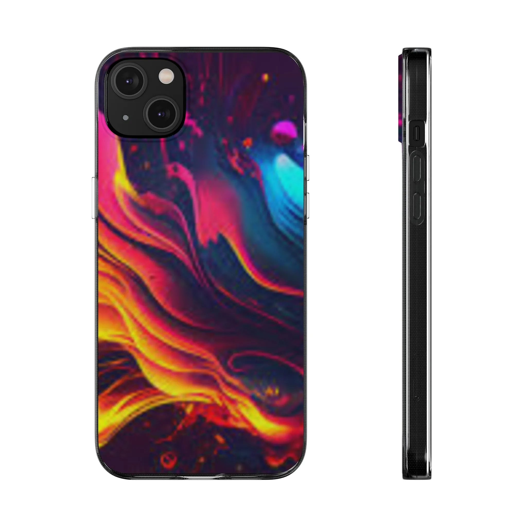 Vibrant Abstract Soft Phone Case for Artistic Souls